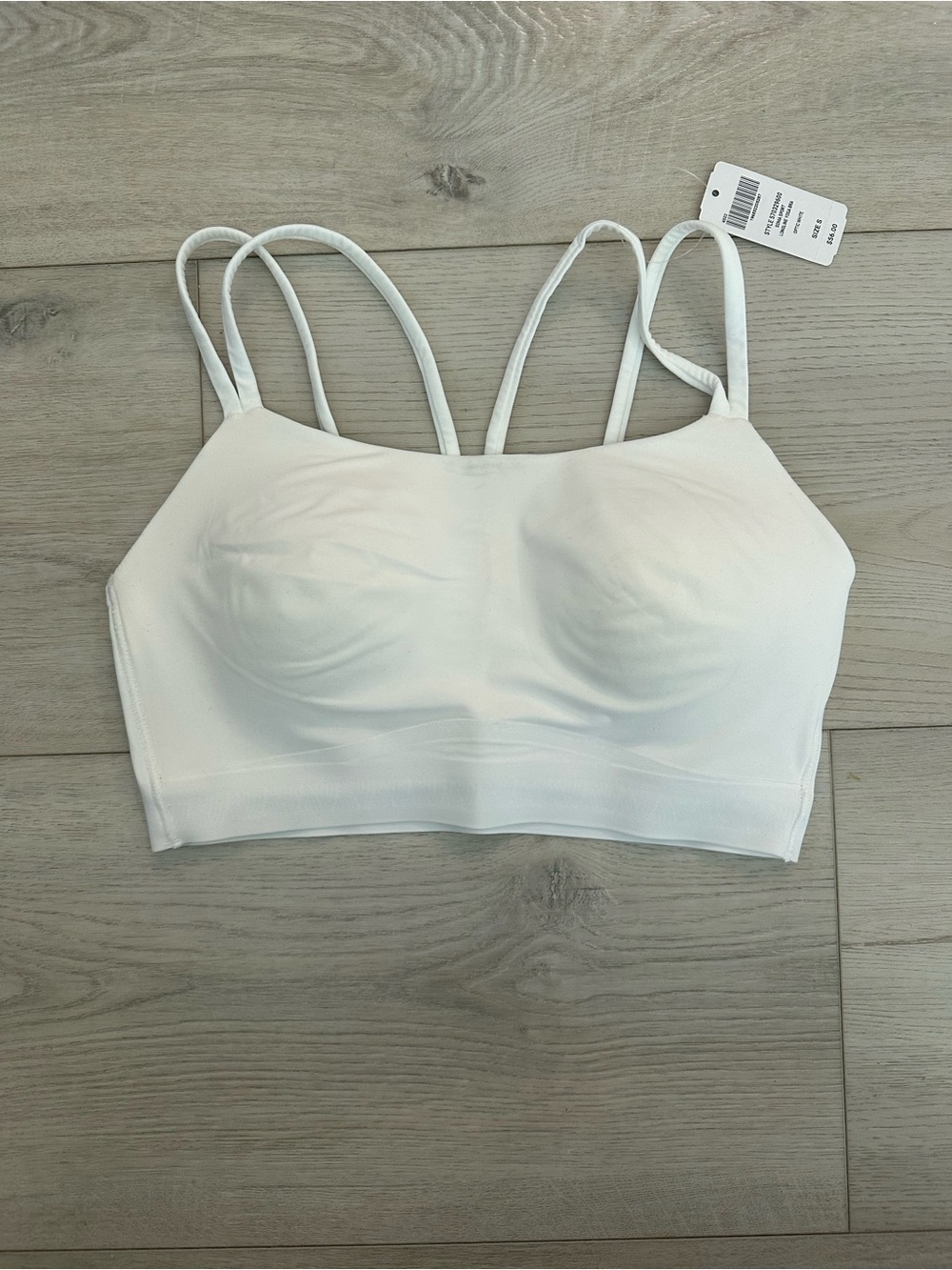 Soma Sport Longline Yoga Bra Optic White Size Small NWT